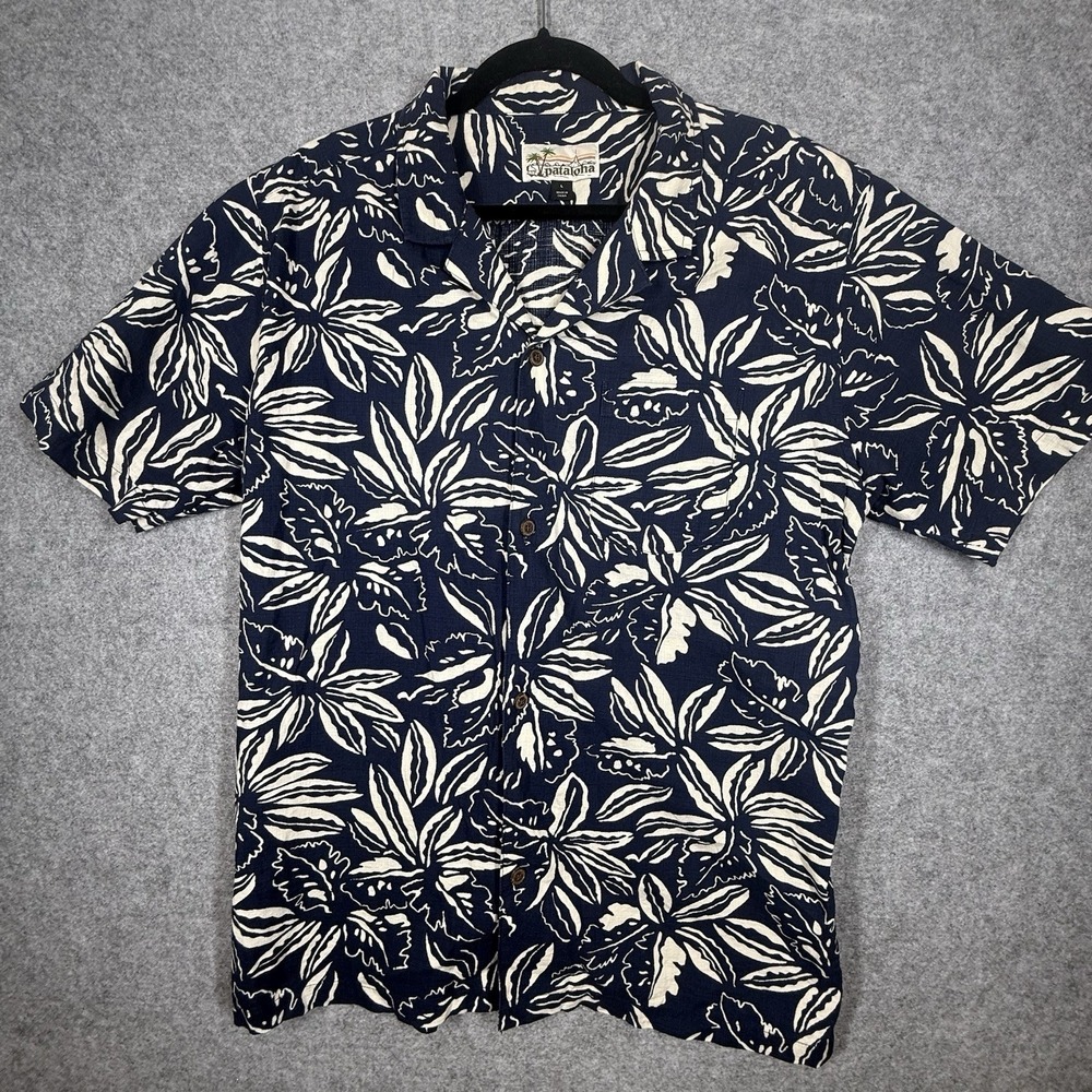 Patagonia Pataloha 30th Anniversary Shirt Mens L 52565 SP16 Navy Floral Limited